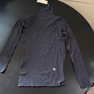 Tory Burch Black Long Sleeve Athletic Top